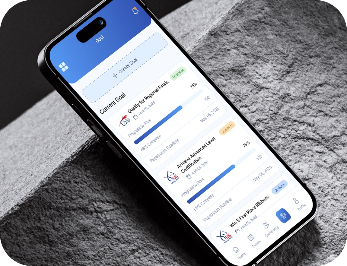 EQ NAV UI design on mobile